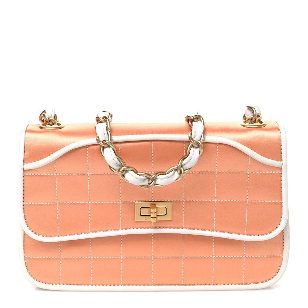 Chanel Satin Quilted Chocolate Bar Flap #308773C12B